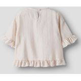 T-shirt - Gestreept - Korte Mouwen - Geweven Stof