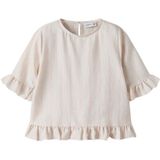 T-shirt - Gestreept - Korte Mouwen - Geweven Stof