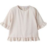 T-shirt - Gestreept - Korte Mouwen - Geweven Stof