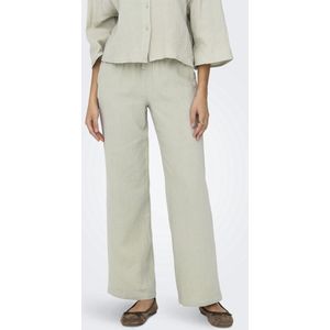 Jacqueline de Yong - Jdytheis Life Wide Pant - Broek - Desert Sage - 80% Katoen - 20% Gerecycled Katoen
