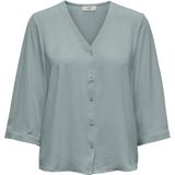 JDY - Geweven Overhemd - Wit - Polyester - Lange Mouwen