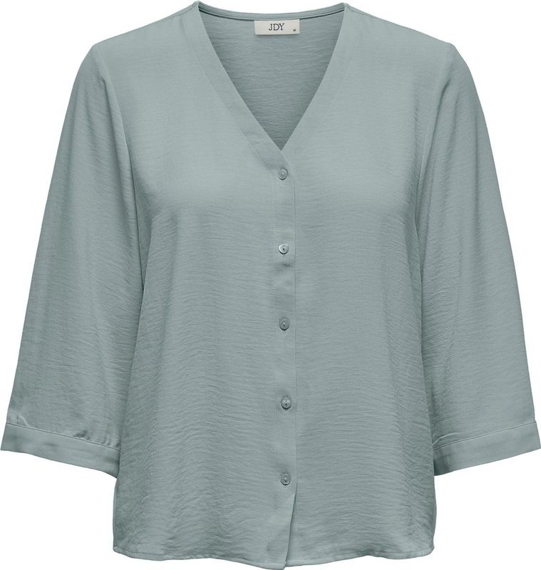 JDY - Geweven Overhemd - Wit - Polyester - Lange Mouwen