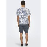 ONLY&SONS - ONSZEKE LIFE REG WASHED SS AOP TEE - Heren - T-shirts