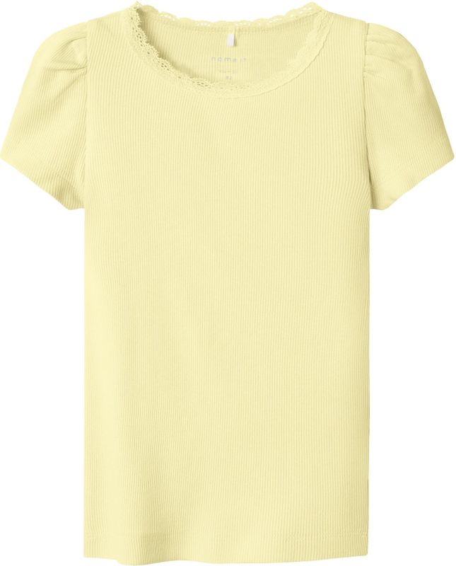 T-shirt - Gestreept - Ribgebreid - Katoen - Regular Fit - O-hals