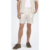 Korte Broek - Cloud Dancer - Katoen/Elastaan - Regular Fit