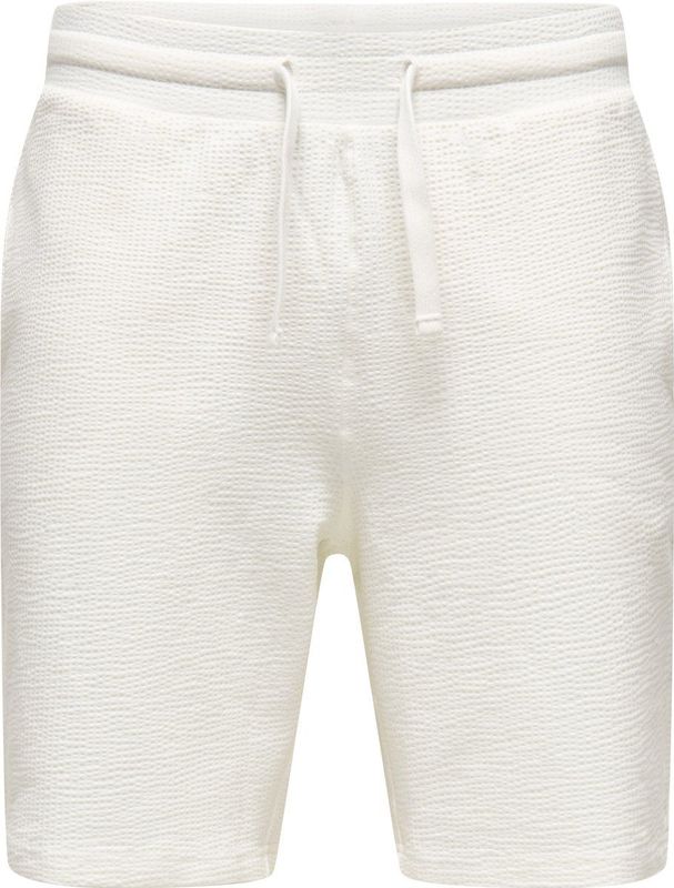 Korte Broek - Cloud Dancer - Katoen/Elastaan - Regular Fit