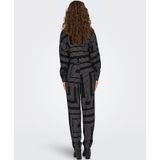 JDY - JDYPEPPER - Harembroek - Beige/Zwart - Loosefit - High Waist