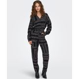 JDY - JDYPEPPER - Harembroek - Beige/Zwart - Loosefit - High Waist