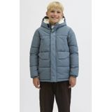 DreiMaster - Longcardigan - Blauw-Grijs - Dames