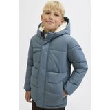 DreiMaster - Longcardigan - Blauw-Grijs - Dames