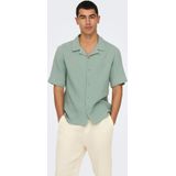 Only & sons onskyle 0158 ss shirt noos overhemd groen