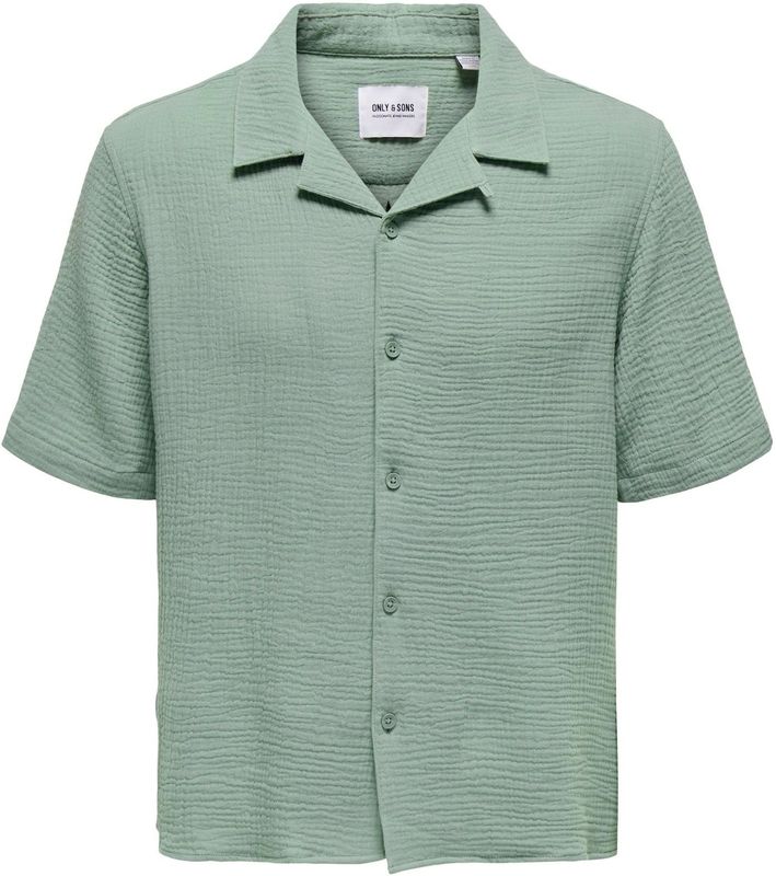 Only & sons onskyle 0158 ss shirt noos overhemd groen