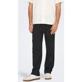 Onssinus - Loose Fit Broeken - Zwart - Katoen - Elastische Taille