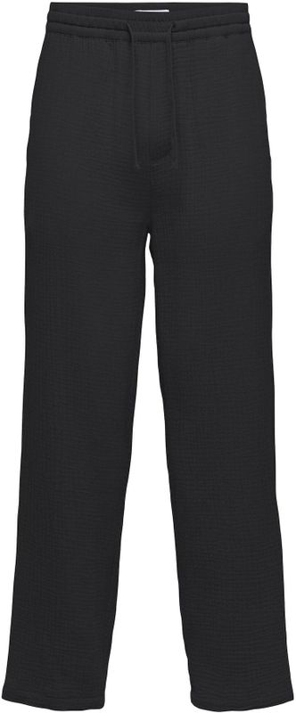 Onssinus - Loose Fit Broeken - Zwart - Katoen - Elastische Taille