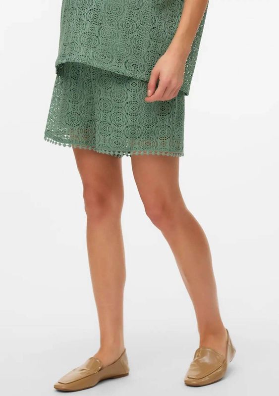 VERO MODA MATERNITY - Casual Short - Groen - Gehaakt