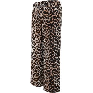 Vero Moda - VMMJOSIE - Zwangerschapsbroek - Beige - Dierenprint - Wide Leg