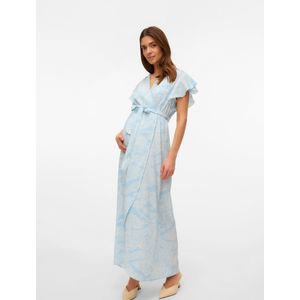 Vero Moda - VMMPAGE - Zomerjurk - Lichtblauw/Wit - Gerecycled Materiaal