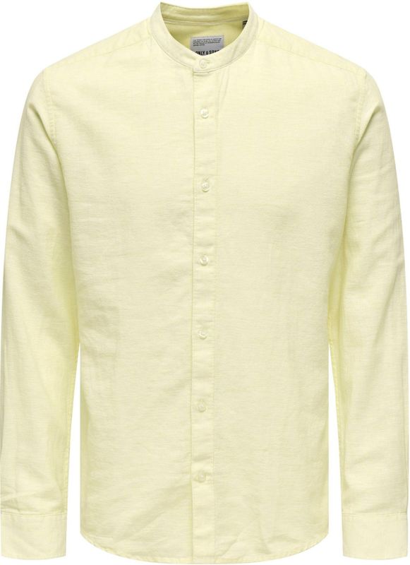 Onscaiden - Overhemd - Slim Fit - Lange Mouwen - Chinese Boord