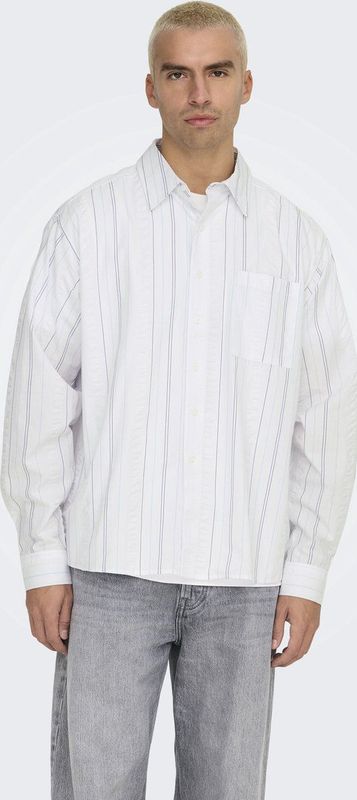 Onsquentin - Overhemd - Seersucker - Lange Mouwen - Relaxed Fit