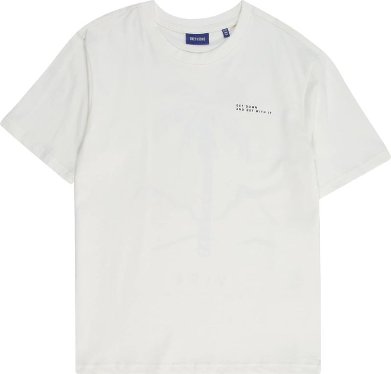 ONLY & SONS JUNIOR - T-shirt - Zwart - Katoen