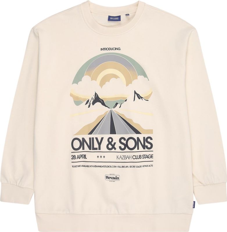 ONLY & SONS - ROAD - Trui - Tofu Sky - Relaxed Fit