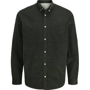 Jack & Jones - JJECLASSIC CORD SHIRT - Overhemd - Groen - Regular Fit