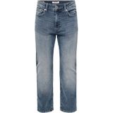 Onsweft - Mid Waist Regular Fit Jeans - Mid Wash - Stretch Denim
