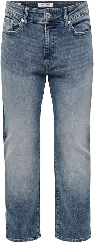 Onsweft - Mid Waist Regular Fit Jeans - Mid Wash - Stretch Denim