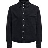 Onssprick - Denim Jas - Katoen - O-hals - Knoopsluiting - Tijdloos