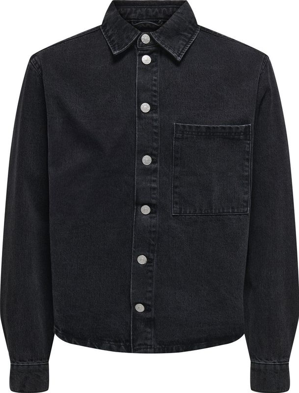 Onssprick - Denim Jas - Katoen - O-hals - Knoopsluiting - Tijdloos