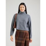 Only - Onlama Life Ls Rib Rollneck - Trui - Medium Grey Melange