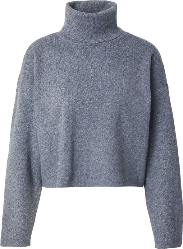 Only - Onlama Life Ls Rib Rollneck - Trui - Medium Grey Melange