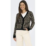 Only - ONLLEO LS V-NECK - Cardigan - Multicolor - Regular Fit
