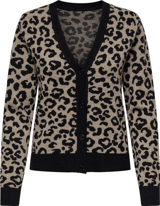 Only - ONLLEO LS V-NECK - Cardigan - Multicolor - Regular Fit