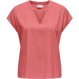 JDY - Top - V-Hals - Korte Mouwen - Volumineuze Mouwen - Regular Fit