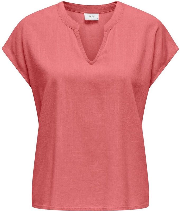 JDY - Top - V-Hals - Korte Mouwen - Volumineuze Mouwen - Regular Fit