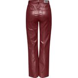Only Broek Onljuicy viv Hw W Metal Coated Pant 15331673 Syrah Dames