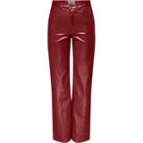 Only Broek Onljuicy viv Hw W Metal Coated Pant 15331673 Syrah Dames