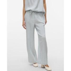 Broek - Wide Leg Fit - Mid Waist - Koordsluiting - Voorzakken