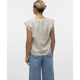 Top - V-hals - Mouwloos - Kantdetail - 85% Viscose, 15% Nylon