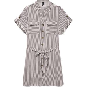 VERO MODA - VMBumpy - Blousejurk - Oudroze/Wit