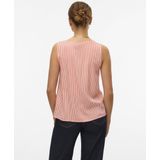 Overhemd - Weggesneden Kraag - Mouwloos - Knoopsluiting - Blauw