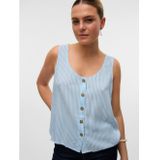 Vmbumpy - Overhemd - Mouwloos - Weggesneden Kraag - Standard Fit