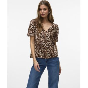 Vmalba - Overhemd - Korte Mouwen - Loose Fit - Wit - Katoen