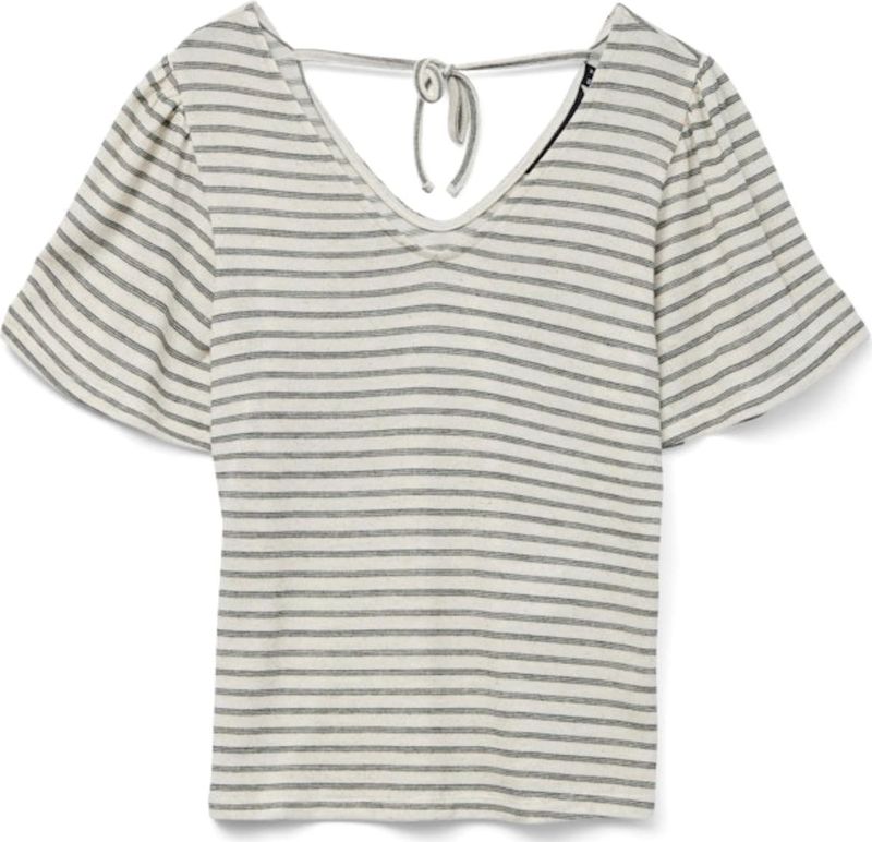 Vmgina - Top - Blouse - V-Hals - Kort - Regular Fit - 2/4 Mouwen