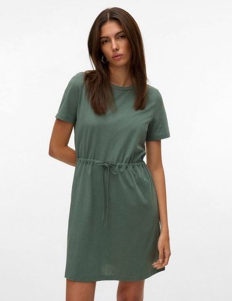 VERO MODA - Vmluna Ss - Korte Jurk - Laurel Wreath - Set van 1