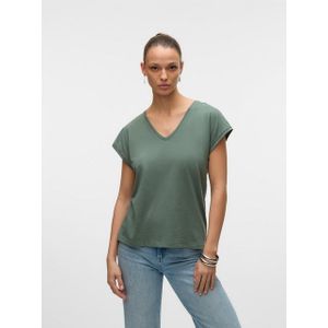 Vero Moda Kurzarmshirt VMLUNA SS V-NECK TEE JRS NOOS