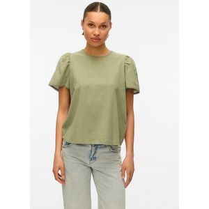 Vero Moda Kurzarmbluse »VMPRETTY SS TOP WVN GA NOOS«