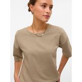 Vero Moda - Ronja 2/4 Shirt - Beige - Dames