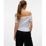 T-shirt - Off-shoulder - Korte Mouwen - Regular Fit
